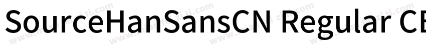 SourceHanSansCN Regular CB字体转换